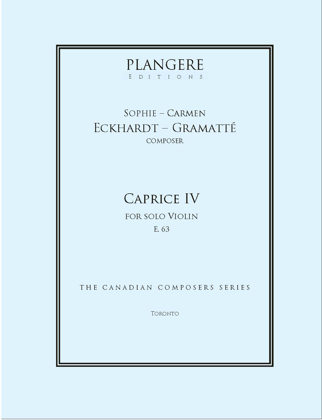 Caprice IV for solo Violin E. 63